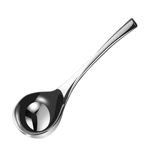 Professionelle Große Suppenkelle Effektive Edelstahlsuppe Servierlöffel Mit Schüssel Für Küchen Verdickte Stahl von Pyasuye