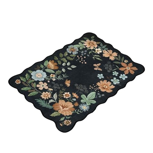 Pyasuye Blumenbereich Teppiche 60x90 cm Weiche Nicht Überrutschbare Küchenmatten Dünne Inneneingangs Teppiche Für Schlafzimmer Badezimmer Waschbare Küchenteppiche Pyasuye Blumenbereich Teppiche 60x90 cm Weiche Nicht Überrutschbare Küchenmatten Dünne Inneneingangs Teppiche Für Schlafzimmer Badezimmer Waschbare Küchenteppiche von Pyasuye