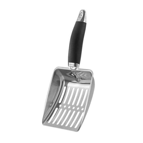 Pyasuye Großer Katzenstrauder Schaufel Metall Für Kätzchen Box Hohlkacke Sifter Schaufel Cleaner Cats Müllschöpfe Scooper von Pyasuye
