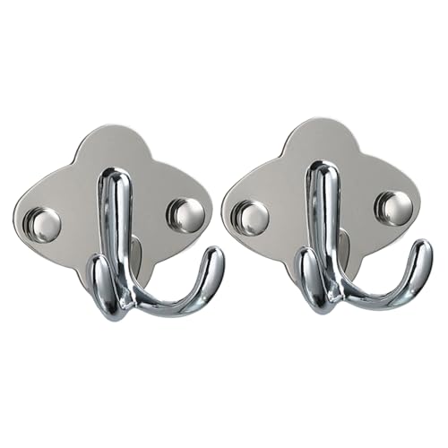 Pyasuye Hochleistungs Edelstahl Wandhaken Einfache Installation Für Küchenbad Wohnzimmer Rostfeste Raumsparungsstock Edelstahl Doppelhaken Pyasuye Hochleistungs Edelstahl Wandhaken Einfache Installation Für Küchenbad Wohnzimmer Rostfeste Raumsparungsstock Edelstahl Doppelhaken von Pyasuye