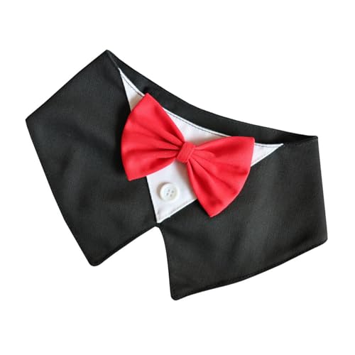 Pyasuye Hunde Gentleman Bowtie Kragen Weiche Leinwand Krawatte Modezubehör Schnellverstellbares Design Bequeme Haustier Hundekragen Pyasuye Hunde Gentleman Bowtie Kragen Weiche Leinwand Krawatte Modezubehör Schnellverstellbares Design Bequeme Haustier Hundekragen von Pyasuye