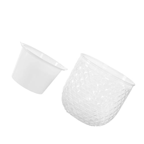 Pyasuye Kunststoff Klarer Fauler Absorption Blütenopf Wasserspeicher Wasserspeicher Gartengartenhydroponische Wasser Wächst Niedrig Auf Kunststoff Gartentöpfe von Pyasuye