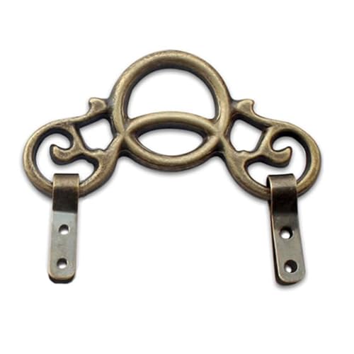 Pyasuye Vintage Copper Wall Hook Mit Verzierter Rahmen Bleibender Kleiderbügel Für Glas Kunstwerk Easy Mount Home Decor (120 Chars) Werkzeugveröffentlichung Installation Hook von Pyasuye