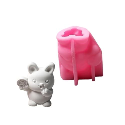 Schöne Tierische Kerzenformen Guss Kaninchen Silikonformen Plastern Ornament Making Silikonform Lutscher Kaninchen Gusszucht von Pyasuye