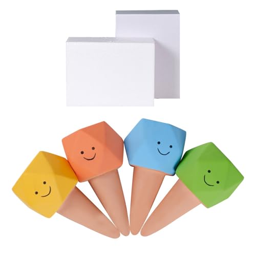Set Von 4 Automatischen Tonzapfen Bewässerung Spikes Terrakotta Hilfe Mit Spielerischen Gesichtern Für Mess Release Plant Care Benutzerfreundliche Lösung Set Von 4 Automatischen Tonzapfen Bewässerung Spikes Terrakotta Hilfe Mit Spielerischen Gesichtern Für Mess Release Plant Care Benutzerfreundliche Lösung von Pyasuye