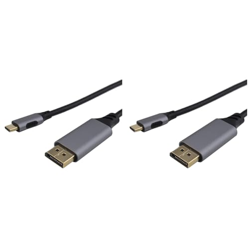 Pyatofly 2x USB C A 8K 60Hz Version DP1.4 von Spiel Typ C auf DP HD 1 Meter (4K144Hz 4K@120Hz 2K@165Hz) von Pyatofly