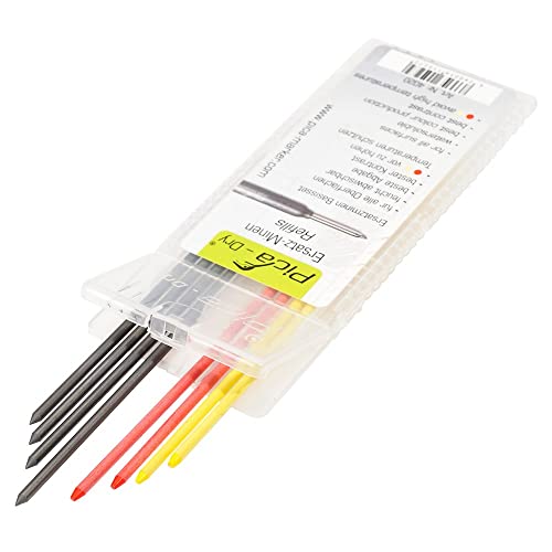 Pica Dry Tieflochmarker Ersatzminen-Set graphit/gelb/rot von Pyca
