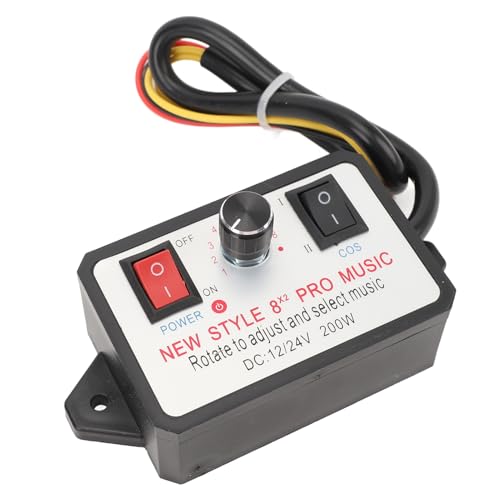 16 Soundeffekte, Einstellbarer Autohupen-Sound-Controller, Dual-Tone-Einheit, 12–24 V Elektrischer Hupenlautsprecher, Verschiedene Soundeffekte für Autos, Motorräder, Yachten, 16 Soundeffekte, Einstellbarer Autohupen-Sound-Controller, Dual-Tone-Einheit, 12–24 V Elektrischer Hupenlautsprecher, Verschiedene Soundeffekte für Autos, Motorräder, Yachten, von Pyhodi