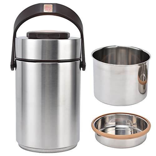 Pyhodi 2300 Ml Edelstahl-vakuumisolierter -Lebensmittelbehälter, Auslaufsichere Weithals-Suppenbehälter, Lebensmittelflasche, Lunch-Thermos-Bento-Lunchbox für Heiße oder Kalte Speisen, Schule, Büro, von Pyhodi