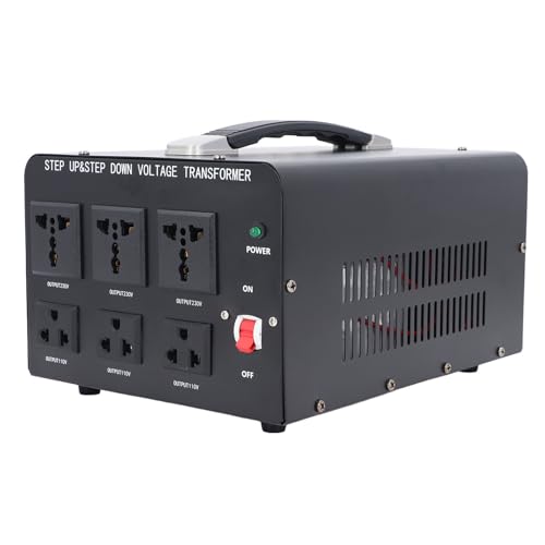 3000W -Spannungstransformatorkonverter, um den Stieg von 110 V Bis 220 V 220 V Bis 110 V Power Converter mit Universellem Outlet Circuit Breaker -Schutz für Haushaltsgeräte zu (NA) von Pyhodi