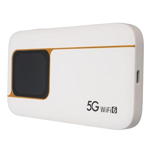 5G Mobiler Hotspot, WLAN 6 2,01 Zoll Touchscreen Tragbarer Router mit 7100 -mAh und SIM -Kartensteckplatz für Reisen nach Hause 16 Geräte, 2,77 Gbps Geschwindigkeit, IP67 von Pyhodi