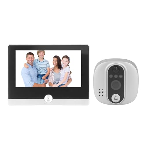 Intelligente Türspionkamera, 4,3-Zoll-WiFi-Digital-Türklingel-Viewer mit 1080P-HD-Aufzeichnung, Bewegungserkennung und Zwei-Wege-Gegensprechanlage, Visuelle von Pyhodi