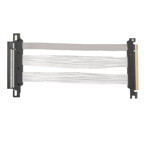PCIE 5.0 Riser -Kabel, PCIE 5.0 16x Riser -Kabel für WRX80 90E RTX4090 5090 RX8900 RX7900XTX GPU 128 GB/S Gen 5GPU Graphics Card Extension, Vielseitige Kompatibilität (40cm) von Pyhodi