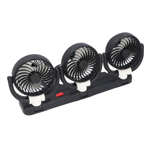 Pyhodi 3 Köpfe Autokühlungslüfter, USB 12 V Einstellbare Geschwindigkeit 360 ° Rotatable Fahrzeugventilator -Lüfterauto -Kühlventilator mit Telefonhalterung für SUV -LKW -RV -Auto Pyhodi 3 Köpfe Autokühlungslüfter, USB 12 V Einstellbare Geschwindigkeit 360 ° Rotatable Fahrzeugventilator -Lüfterauto -Kühlventilator mit Telefonhalterung für SUV -LKW -RV -Auto von Pyhodi