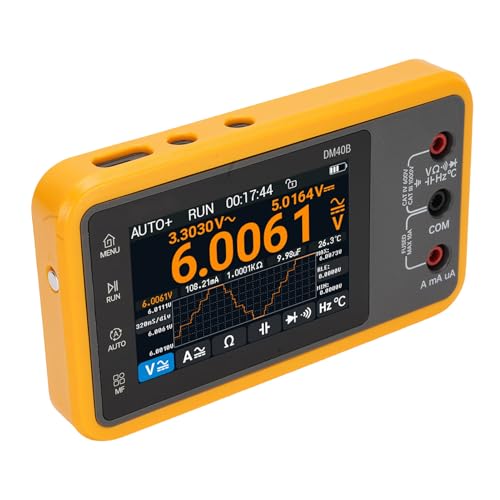 Pyhodi 3-in-1-Multimeter-Oszilloskop-Signalgenerator 3 Digitaler Multimeter-Tester mit 160.000 Zählungen, 10-m-Bandbreite, 50-m-Probenrate, 64 KPTs Speicher, G + G-Touchscreen, von Pyhodi