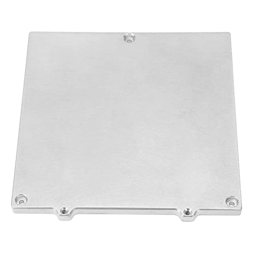 Pyhodi 3D-Drucker-Heißbett-Stützplatte, 120 X 120 X 6 Mm/4,7 X 4,7 X 0,2 Zoll Aluminiumlegierung Z-Achsen-Stützplatte 3D-Druckerzubehör, Beheiztes Bettplatten-Kit für Voron V0 V0.1 von Pyhodi