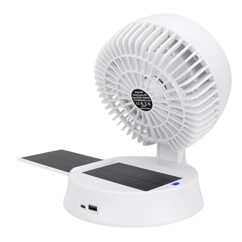 Pyhodi 5200mAh Wiederaufladbarer Solarlüfter mit LED -Licht, 4 Windgeschwindigkeiten 3 Helligkeit Faltbare Tragbare Zeltventilator mit 90 ° Verstellbaren Winkeln, 22 Stunden Kühlung, Pyhodi 5200mAh Wiederaufladbarer Solarlüfter mit LED -Licht, 4 Windgeschwindigkeiten 3 Helligkeit Faltbare Tragbare Zeltventilator mit 90 ° Verstellbaren Winkeln, 22 Stunden Kühlung, von Pyhodi