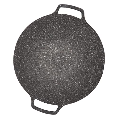 Pyhodi Antihaft-Grillpfanne, Induktionsherd-Grillplatte und Gasherd-Grillplatte, Koreanische BBQ-Grillpfanne mit Antihaftbeschichtung, Runde Bratpfanne für den Herd Im Freien (Universaltyp 36cm) von Pyhodi