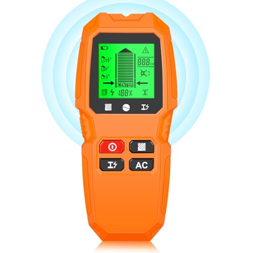 Pyhodi Bolzenfinder-Wandscanner mit LCD-Display, 5-in-1-Metall-Holzkabel-Finderdetektor, Hoher Genauigkeitssensor und Benutzerfreundliches Design, Kompaktes und Leichtes Gewicht, um von Pyhodi
