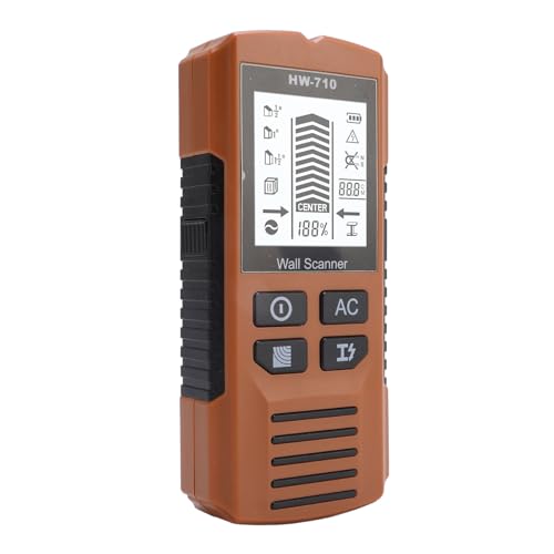 Pyhodi Der Bolder Finder Wallscanner, 3-in-1-Detektor für Elektronische Holzmetall-Wechselstrahler mit HD-Anzeigebildschirm, Multifunktionaler Bolzendetektor für Hom von Pyhodi