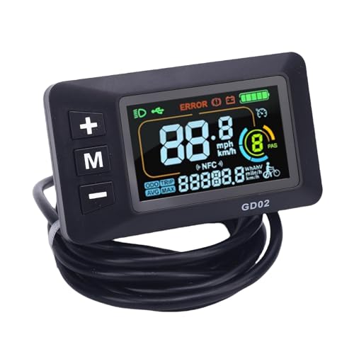 Pyhodi Elektrofahrrad -LCD -Farbanzeige Messgerät, Elektrofahrrad -Panel Dashboard ITH SM -Anschluss Zur Modifikation, Scooter Display -Panel Regendicht Zurückleuchtet für Nachtfahrten Pyhodi Elektrofahrrad -LCD -Farbanzeige Messgerät, Elektrofahrrad -Panel Dashboard ITH SM -Anschluss Zur Modifikation, Scooter Display -Panel Regendicht Zurückleuchtet für Nachtfahrten von Pyhodi
