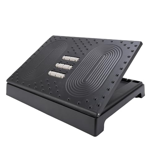 Pyhodi Fußstütze für Unter den Schreibtisch, 42 X 31 cm, Ergonomischer Fußhocker, Fußstütze für den Schreibtisch mit 5 Höheneinstellungen, Massageoberfläche, Rutschfester PP-Kunststoff, (Black) Pyhodi Fußstütze für Unter den Schreibtisch, 42 X 31 cm, Ergonomischer Fußhocker, Fußstütze für den Schreibtisch mit 5 Höheneinstellungen, Massageoberfläche, Rutschfester PP-Kunststoff, (Black) von Pyhodi
