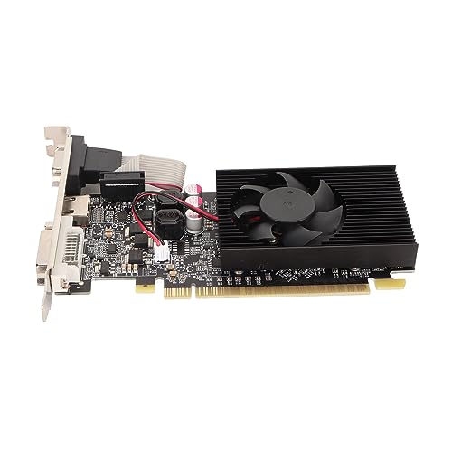 Pyhodi GT730 2 GB GDDR3 64-Bit-Grafikkarte, Lüfter, 810 MHz Kernfrequenz, 1000 MHz Speicherfrequenz, DVI VGA HD Multimedia-Schnittstellen, PCI Express 2.0 X 16 Pyhodi GT730 2 GB GDDR3 64-Bit-Grafikkarte, Lüfter, 810 MHz Kernfrequenz, 1000 MHz Speicherfrequenz, DVI VGA HD Multimedia-Schnittstellen, PCI Express 2.0 X 16 von Pyhodi