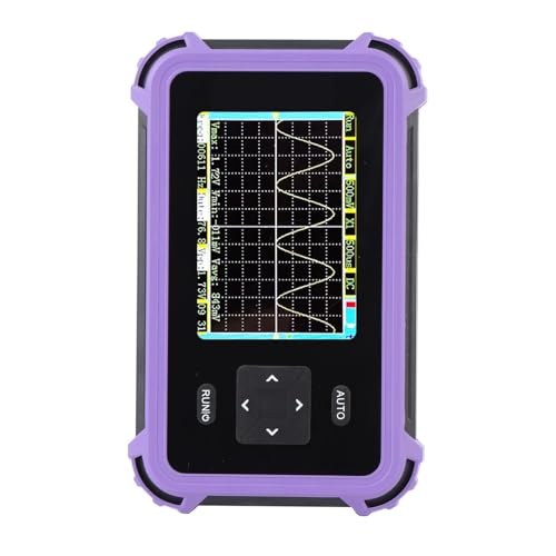 Pyhodi Handheld-Digitaloszilloskop, Tragbares Oszilloskop, Mini-Oszilloskop, 1 MHz Bandbreite, 8,33 /s, 2,8-Zoll-Farbbildschirm mit Auto-/Normal-/Einzeltrigger Zum Testen von von Pyhodi