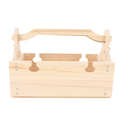 Pyhodi Klappbarer Picknicktisch aus Holz, Tragbarer 2-in-1-Picknicktisch für den Außenbereich, Vintage-Stil mit Weinglashalter, Geeignet für Camping, Bootfahren oder Ruhige Abende Im von Pyhodi