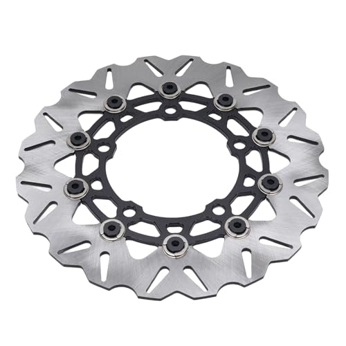 Pyhodi Motorradbremsscheibenscheiben -Rotor -Set, Vordere Bremsscheibenscheiben -Bremssattel 267 Mm Edelstahl -Sattel -Adapter -Kit -Anschlusspumpe für NMAX125 NMAX155 Aerox155 NVX155 (Black) von Pyhodi