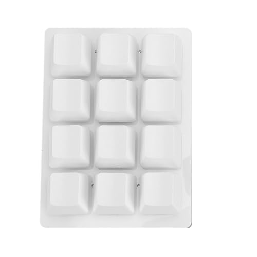 Pyhodi Programmierbare Makrotastatur, Tragbare Multifunktionale Mechanische 12-Tasten-Gaming-Tastatur für die Büroschule (White) von Pyhodi
