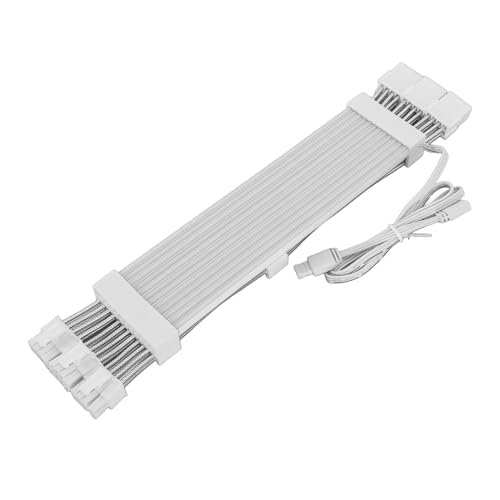 RGB-Stromverlängerungskabel, Adressierbares RGB-Kabel-Set, 18 AWG ARGB-Netzteil-Verlängerungskabel für Desktop-Computer mit 5 V, 3-polig, Kompatibel mit Aura, (3x8PIN Grafikkarte von Pyhodi