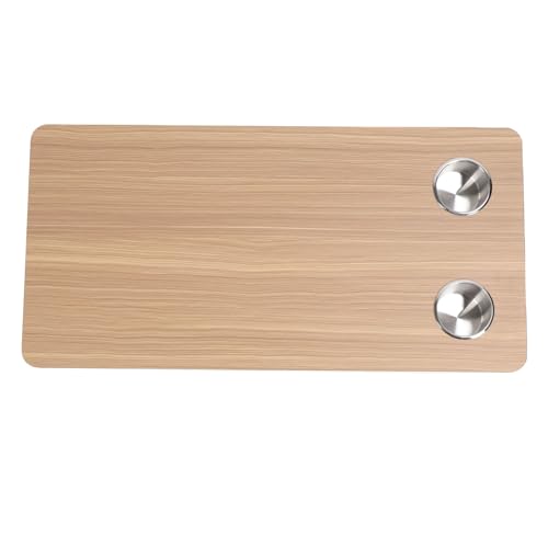 Pyhodi RV C, Bootstischtisch 31,5 X 175 Zoll Massivholz mit 2 Tasse Halter für RV -Wohnmobilyachtdeck (Brown) von Pyhodi