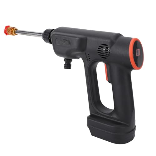 Pyhodi Schnurloses Power -Waschmaschinenpistole, 900psi Tragbar mit 6 in 1 Düse, 8,888AH -Batterieantrieb für Handheld -Druckauto -Waschmaschine für Auto/Hof/Garten, Geeignet (EU-Stecker) von Pyhodi