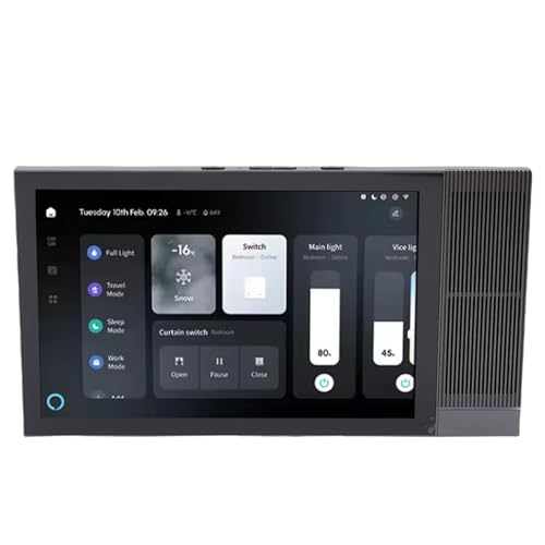 Pyhodi Smart Home Control Panel, 8 -Zoll -Touchscreen mit 2 GB+16 GB, App Voice Control Smart Szene Wall Panel mit 2 Lautsprechern, 2 Mikrofonen für Intelligente Geräte für 11 von Pyhodi