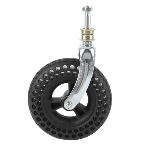 Pyhodi TPE -Gummi -Caster -Rad, 7 -Zoll -Austausch Fester Radwheelersatz für Karrenfahrzeuge, Nicht -Schlupf -Ladung 75 Kg Kapazität, Bienenstockwagen mit Glattem und Verschleiß von Pyhodi