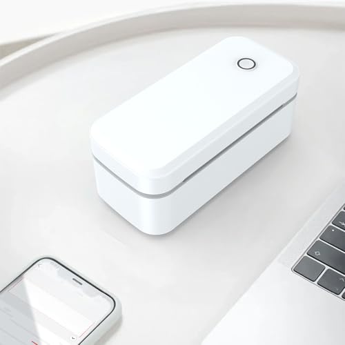 Pyhodi Thermal-Etikettendrucker 4x6 Versandetikettdrucker, Kompatibel mit PC-Mobiltelefon-Tablet, USB- und -Verbindung, 200DPI White, Unterstützt 40-110 Mm Beschriftungsbreite (EU-Stecker) von Pyhodi