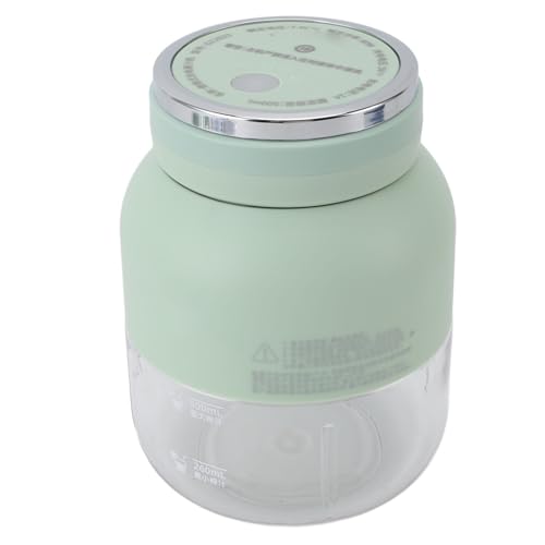 Pyhodi Tragbarer Elektrischer Juicer -Mixer, Mini USB Wiederaufladbarer Blender Cup mit 1500 -mAh -Akku und 2 Deckel für Outdoor Sports Shakes Smoothies Travel Fitness (hellgrün) von Pyhodi