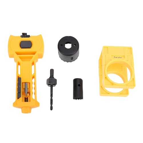 Pyhodi Verriegelungsinstallationskit, Kohlenstoffstahl-Türverriegelungsloch-Kit für Zuhause, Türen Riegel Installationslochsägen Mortiser-Werkzeug Gelb für 1-3/8 Zoll 1-3/4 Zoll Dicke Pyhodi Verriegelungsinstallationskit, Kohlenstoffstahl-Türverriegelungsloch-Kit für Zuhause, Türen Riegel Installationslochsägen Mortiser-Werkzeug Gelb für 1-3/8 Zoll 1-3/4 Zoll Dicke von Pyhodi