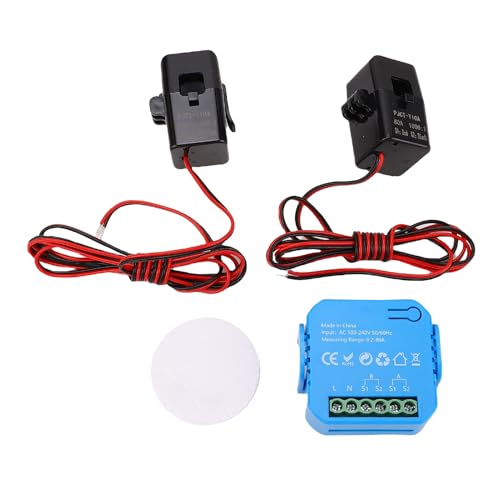 Pyhodi WiFi Smart Energy -Messgerät, Echtzeit 2 -Wege Einphase -Stromverbrauchsmesser mit 2x80a CT -Klemme, Elektrizitätsverbrauchsmonitor -Tester Voltmeterametermeter Pyhodi WiFi Smart Energy -Messgerät, Echtzeit 2 -Wege Einphase -Stromverbrauchsmesser mit 2x80a CT -Klemme, Elektrizitätsverbrauchsmonitor -Tester Voltmeterametermeter von Pyhodi