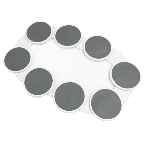 Rutschfester Lazy Susan-Drehteller für Speisekammer, Lazy Susan-Drehteller, Erweiterbar für Rechteckigen Esstisch, Schrank mit 360-Grad-Drehung, Vielseitiger Drehteller für von Pyhodi