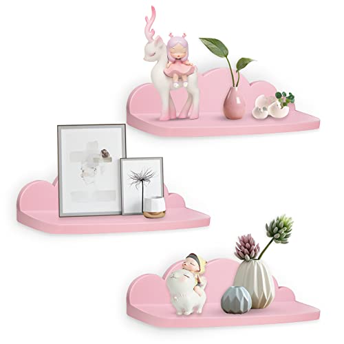Pyjacos Plastik Wandregal Schweberegal 3er Set Wall Shelf hängend kreativ für Schlafzimmer Wohnzimmer Küche und Flur Wolken wandbrett Kleine Größe,Wolken,45cm,Plastik,rosa-L Pyjacos Plastik Wandregal Schweberegal 3er Set Wall Shelf hängend kreativ für Schlafzimmer Wohnzimmer Küche und Flur Wolken wandbrett Kleine Größe,Wolken,45cm,Plastik,rosa-L von Pyjacos