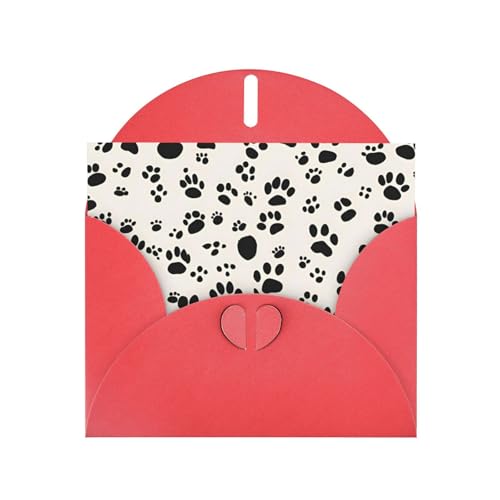Geschenkkarten mit Knochen- und Pfotenabdruck, Unisex-Geburtstagskarten, Dankeskarten mit Umschlägen Geschenkkarten mit Knochen- und Pfotenabdruck, Unisex-Geburtstagskarten, Dankeskarten mit Umschlägen von Pyjwyfmy