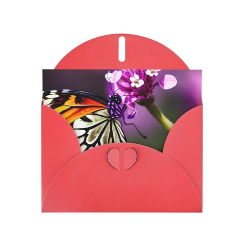 Geschenkkarten mit Schmetterlings-Aufdruck, Unisex, mit Umschlägen, Violett Geschenkkarten mit Schmetterlings-Aufdruck, Unisex, mit Umschlägen, Violett von Pyjwyfmy