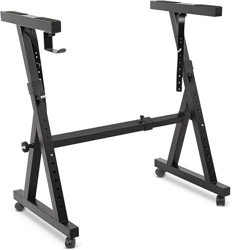 Pyle Keyboard Ständer Höhenverstellbar - 3 Stufen 56-90cm, E-Piano Stand Z-Form von Pyle