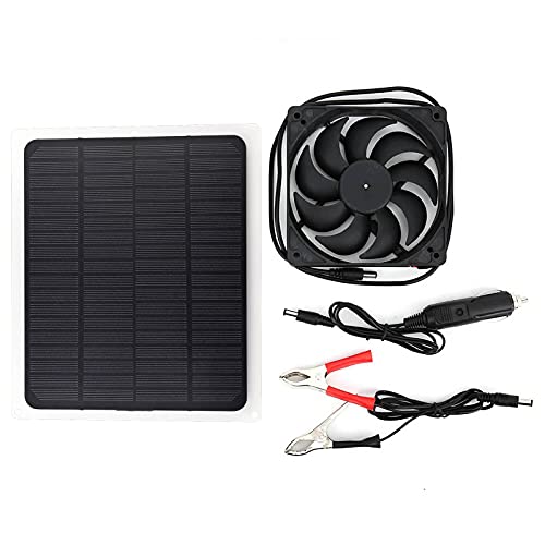 10W 12V Solarpanel Stromerzeugung Board Batterie Ladegeladen USB -Ausgang PET -Abgase -Lüfter -Set 10W 12V Solarpanel Stromerzeugung Board Batterie Ladegeladen USB -Ausgang PET -Abgase -Lüfter -Set von Pyltha