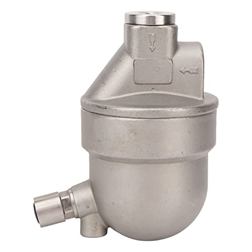 Automatischer Kondensatableiter Aus Edelstahl, Kompressor Ablassventil DN15 / DN6, 1.6MPa Maximale Druck - Korrosionsbeständig, Geräuschfrei, Ideal Für Lufttank und Pneumatiksyst (Typ 1) von Pyltha