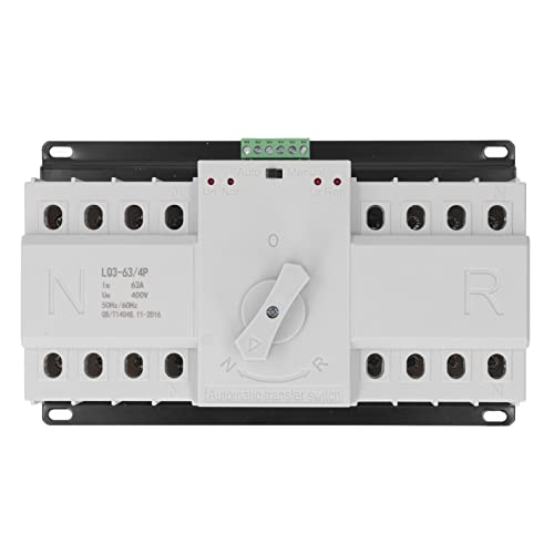 Dual Power Umschalter 4P 63A AC400V, Automatischer Generator Umschalter - Hohe Zuverlässigkeit, Motor Antrieb, Vielseitig Einsetzbar für Stromversorgungssysteme von Pyltha