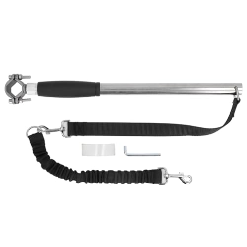 Fahrrad Hundeleine aus Edelstahl, Bikejöring Set mit Rückdämpfender Leine 5m, Hands Dog Runner für Große Hunde - Hohe Zugfestigkeit, Multifunktionsleine, Ideal für Jogging und von Pyltha