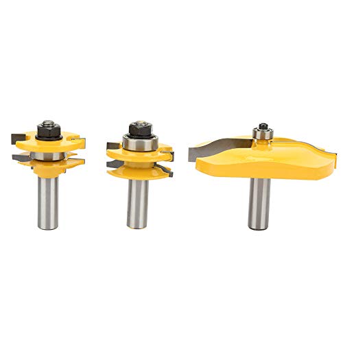 Ogee Rail und Stile Fräser Set, 12.7 mm Schaft, 3 - teiliges Router Bit Set - Verschleißfest, Mit Lager, Ideal für Holz und Plywood Panel Fräsungen Ogee Rail und Stile Fräser Set, 12.7 mm Schaft, 3 - teiliges Router Bit Set - Verschleißfest, Mit Lager, Ideal für Holz und Plywood Panel Fräsungen von Pyltha